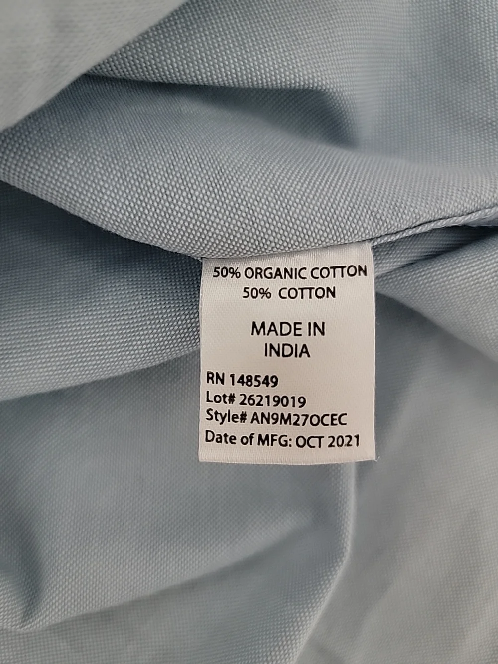 Light Blue Men's Short-Sleeve Button-Up Shirt by